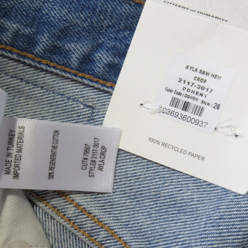 Citizens Of Humanity Blue Wide-Leg High-Rise Jeans - Picture 7 of 9
